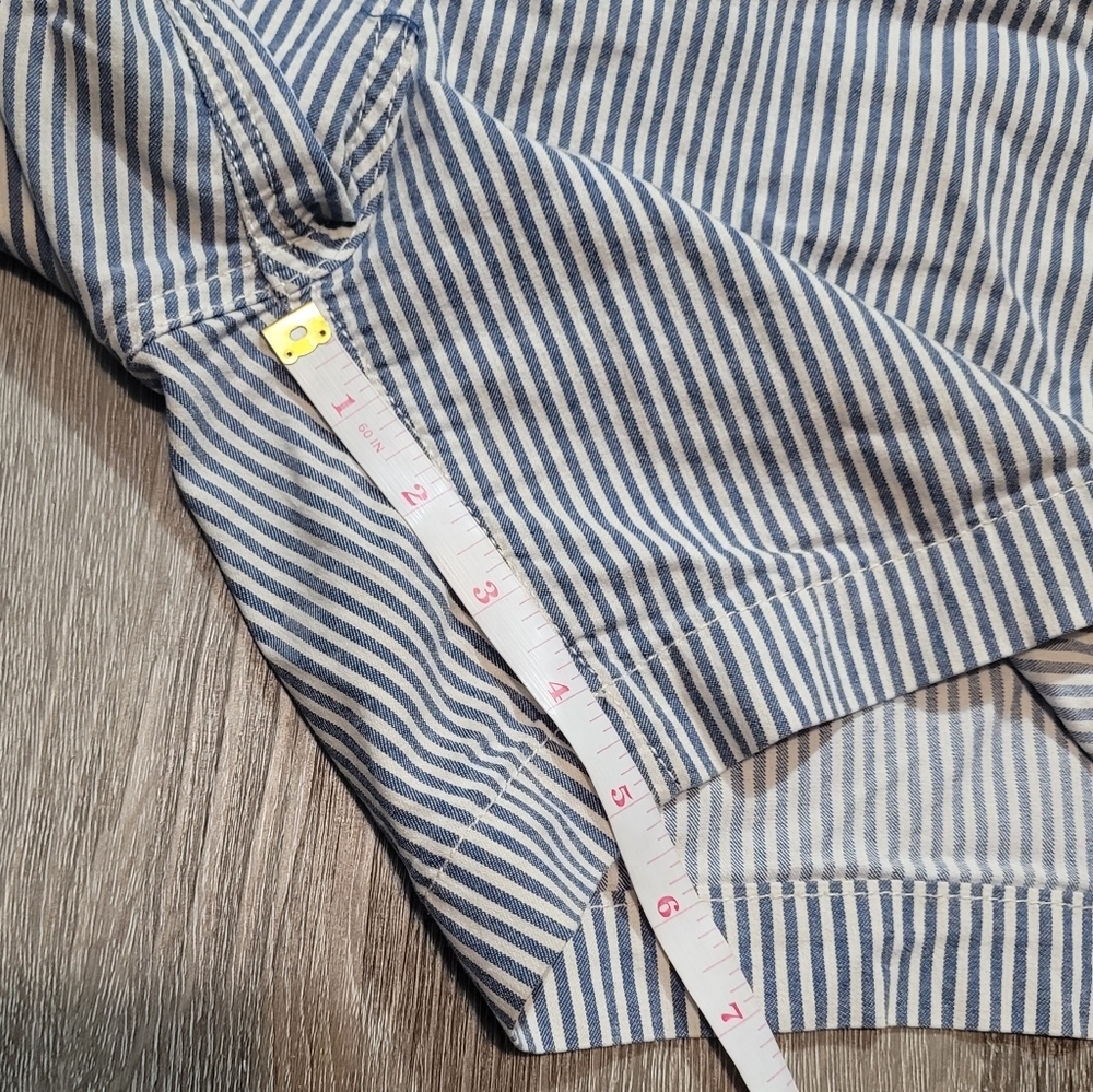 Boden Striped Chino Striped Shorts Size 10 Beach Coastal - Picture 6 of 6
